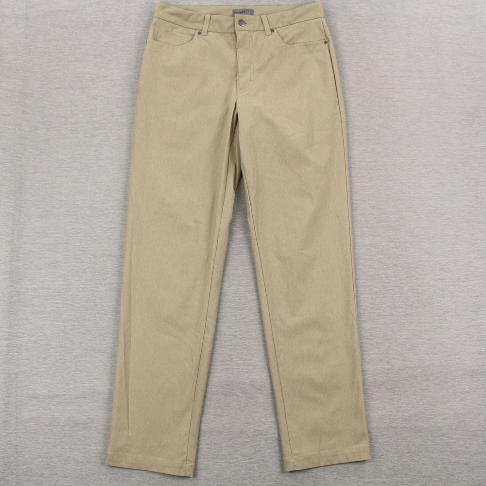 VRST Commuter Pants Mens Size 31x32 Tan Heather Athletic Fit 5-Pocket Stretch